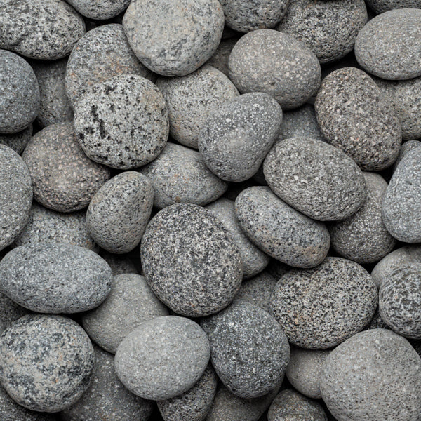 Kashmiri - Charcoal Lava Pebbles 50-70mm