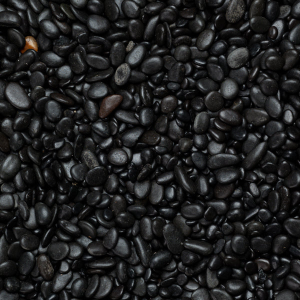 Kashmiri -Black Polished Pebble 8-12mm