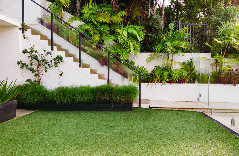 beautiful garden lawn