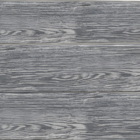 Close-up of grey composite timber panelling with a visible grain pattern