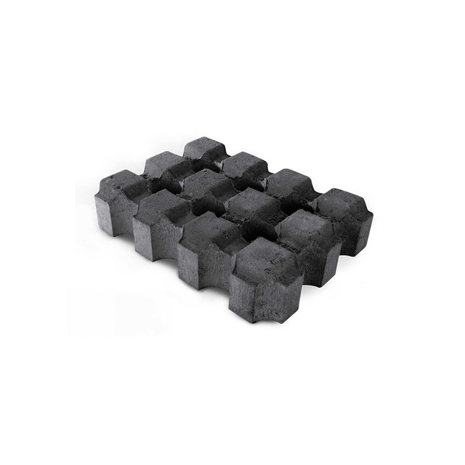 charcoal paver on a white background