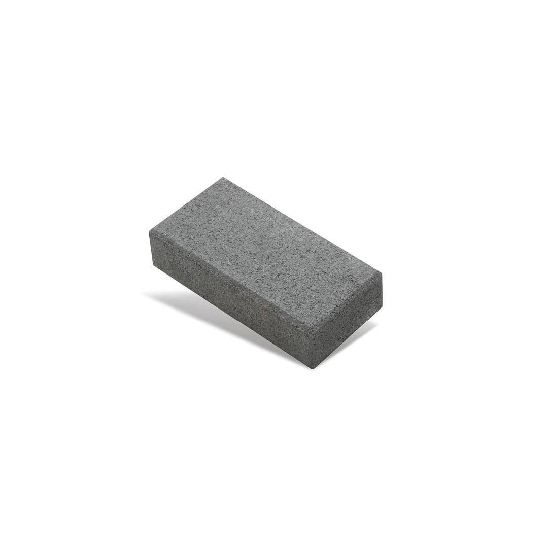 charcoal brick paver on a white background