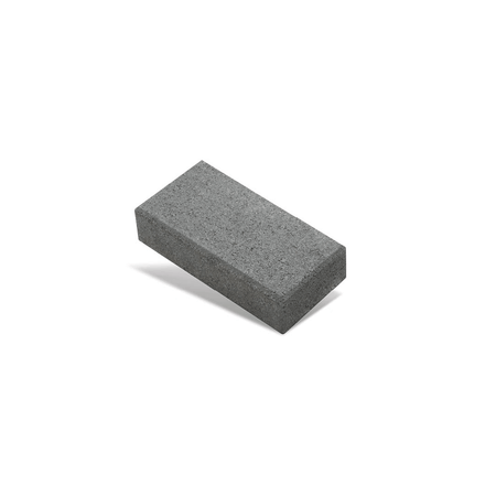 charcoal brick paver on a white background