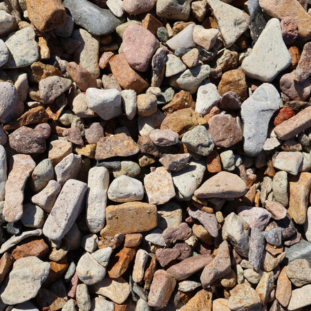 Bellagio Brisbane Tuff Stone Pebbles, 20-50mm, natural decorative rocks for landscaping or garden use.