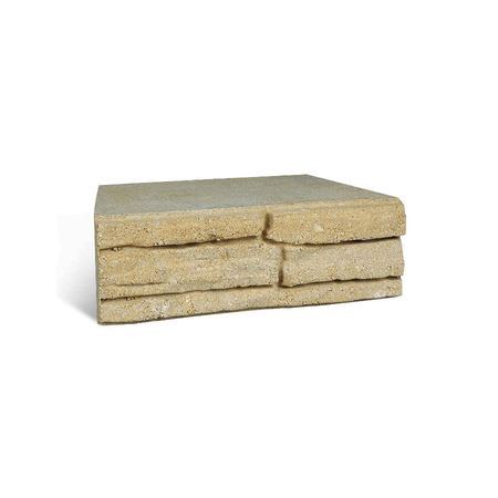 Stack of stone tiles on a white background