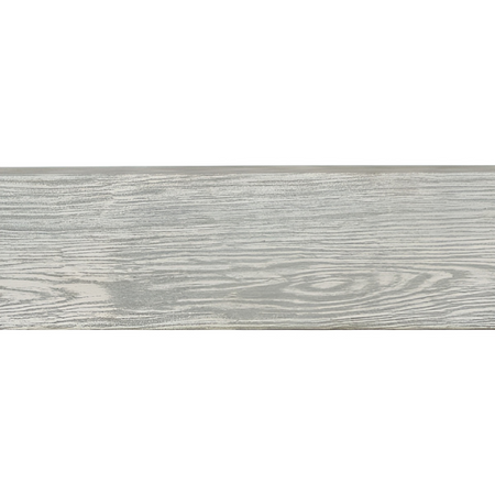 Wooden llook panel with a light gray finish on a white background