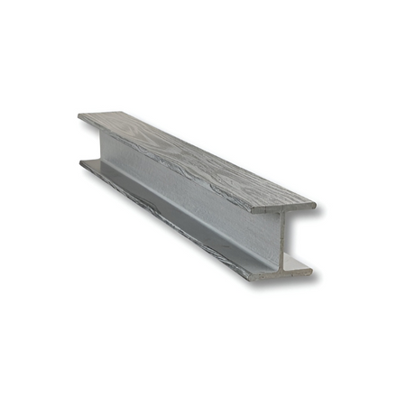Metal I-beam on a white background
