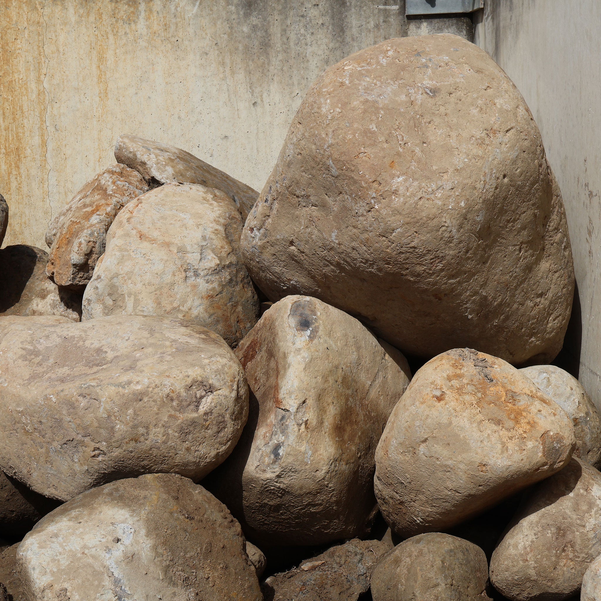 large rocks clustered