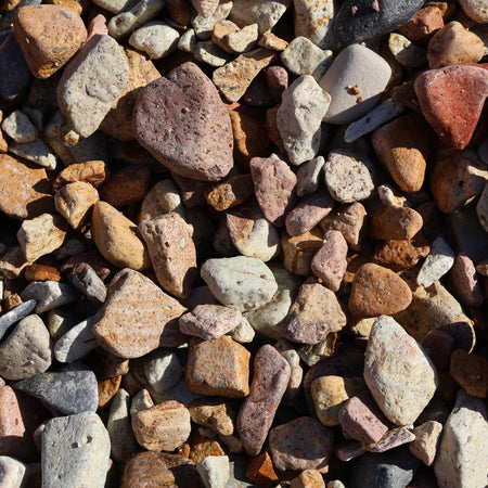 Bellagio Brisbane Tuff Stone Pebbles, 20-50mm, natural rock decor with rounded, textured pebbles for landscaping and garden use.