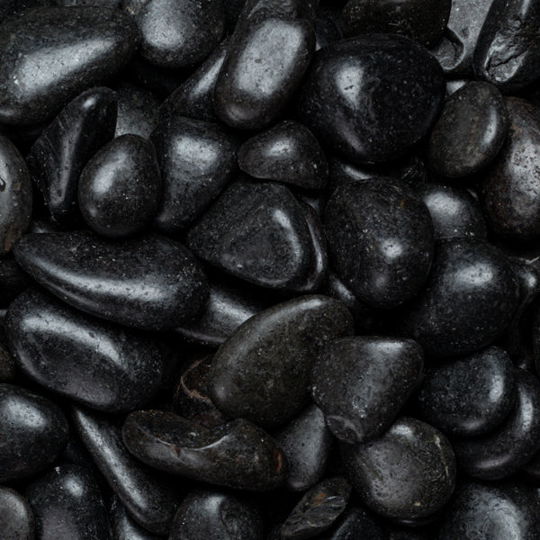 Kashmiri -Black Polished Pebble 30-50mm