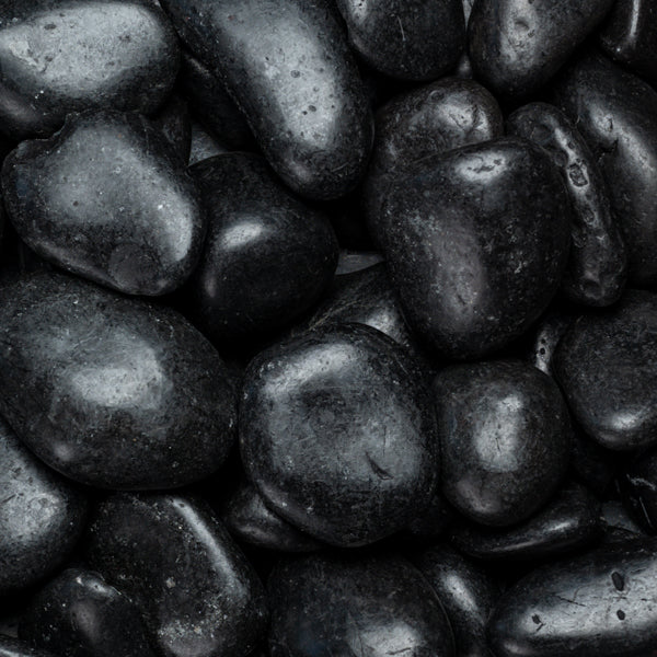 Kashmiri -Black Polished Pebble 50-70mm