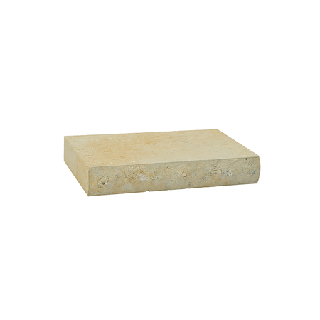 Beige stone slab on a white background