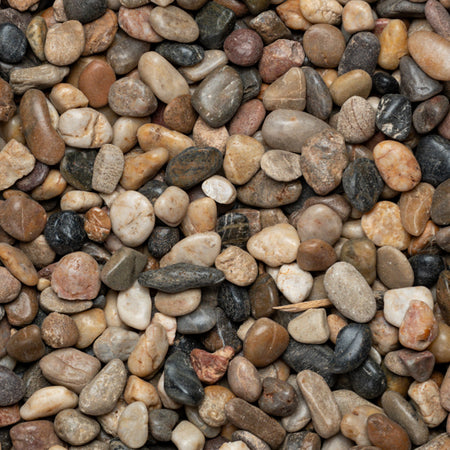 Close-up of multicolored pebbles and stones
