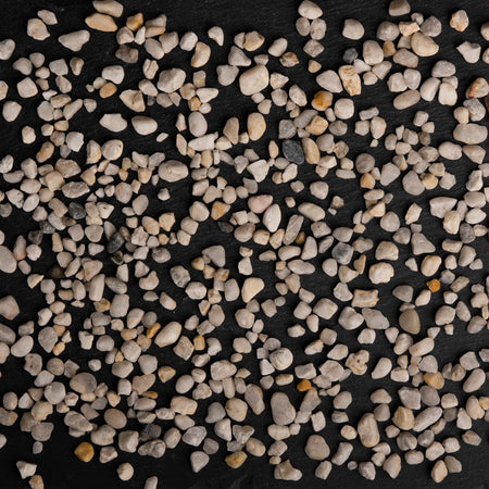 Small pebbles on a black background