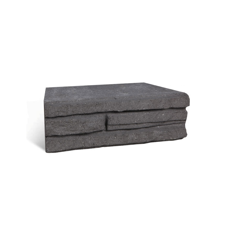 charcoal textured paver on white background