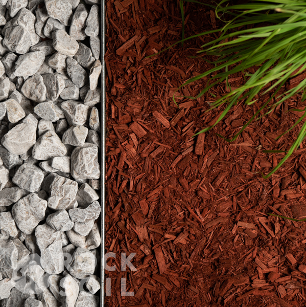 Cherry Red Cypress Mulch – Rock and Soil